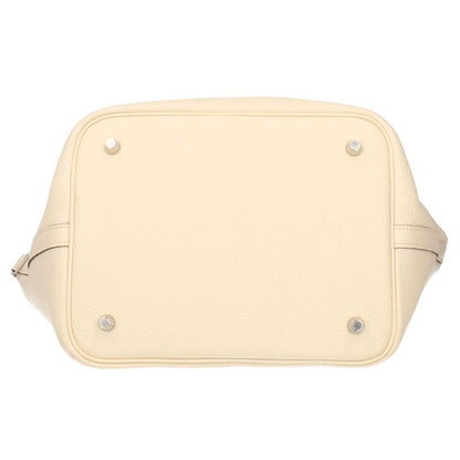 Hermes Picotin Lock MM Eclat Taurillon Clemence Swift Shoulder Bag Nata Gold