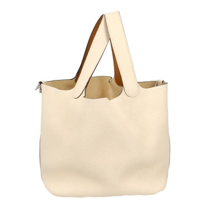 Hermes Picotin Lock MM Eclat Taurillon Clemence Swift Shoulder Bag Nata Gold