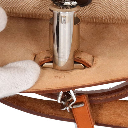 Hermes Herbag MM Toile Calf Shoulder Bag Natural