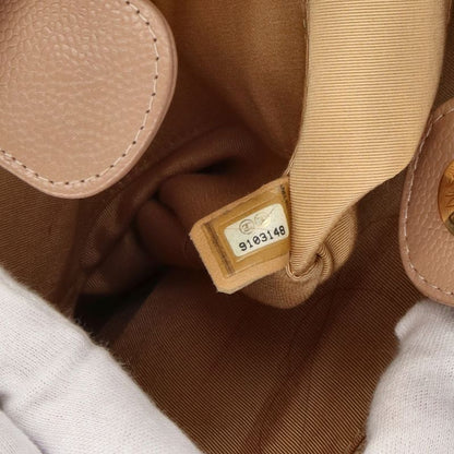 Chanel Petite Shopping Tote PST Caviar Leather Beige