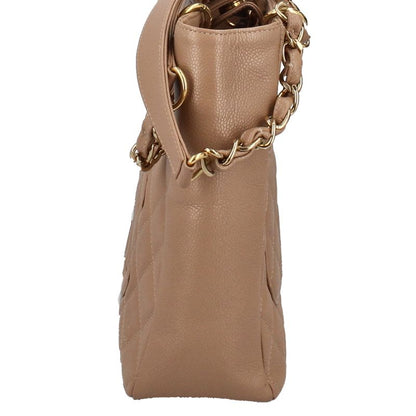 Chanel Petite Shopping Tote PST Caviar Leather Beige