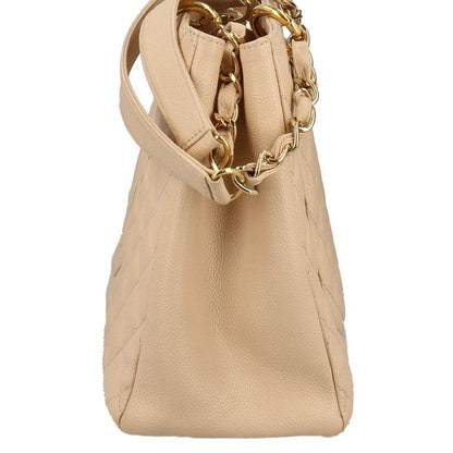 Chanel Grand Shopping Tote GST Caviar Leather Beige