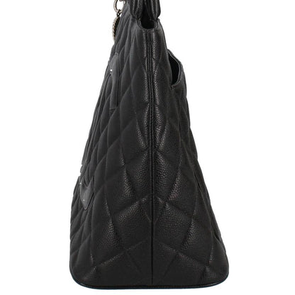 Chanel Medallion Tote Caviar Leather Handbag Black