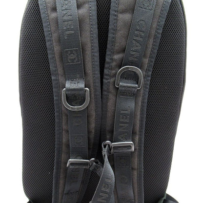 Chanel Sportsline Backpack Nylon Black Green