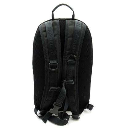 Chanel Sportsline Backpack Nylon Black Green