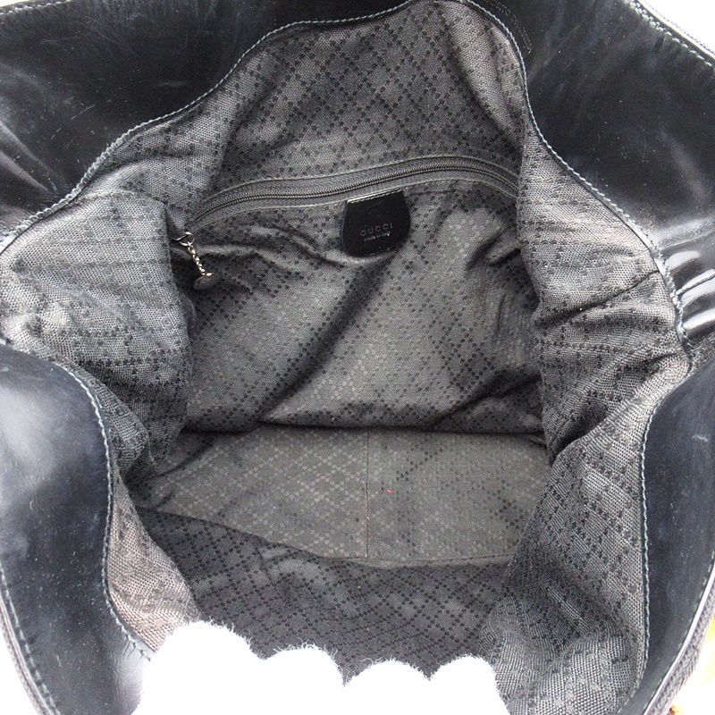 Gucci Bambu 001 Nylon Handbag Black