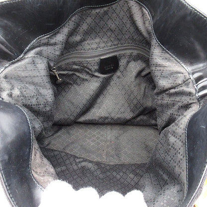 Gucci Bambu 001 Nylon Handbag Black