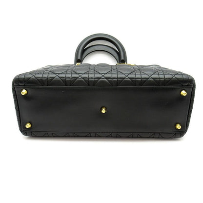 Dior Lady Dior Handbag Lambskin Black
