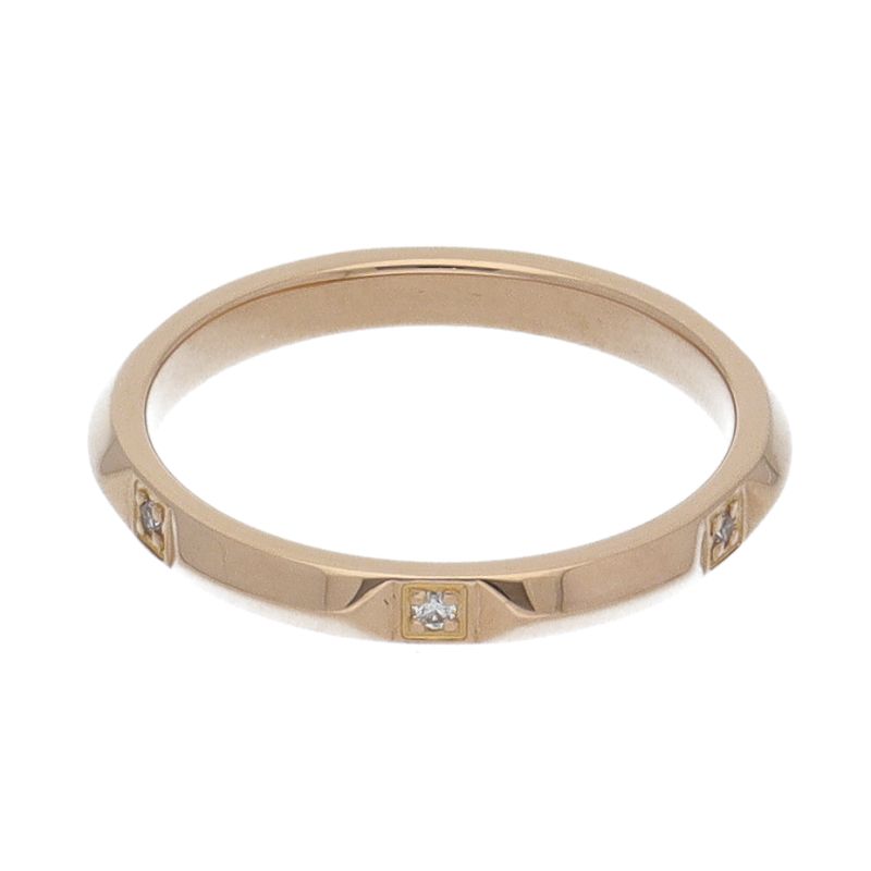 Tiffany & Co True Band Diamond Ring 18k Yellow Gold