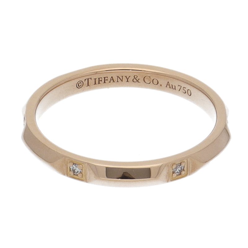 Tiffany & Co True Band Diamond Ring 18k Yellow Gold