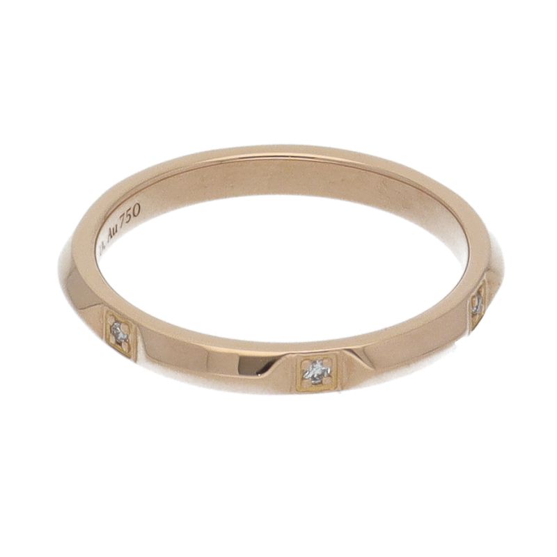 Tiffany & Co True Band Diamond Ring 18k Yellow Gold