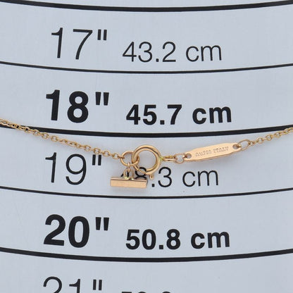 Tiffany & Co T Smile Micro Diamond Necklace 18k Pink Gold