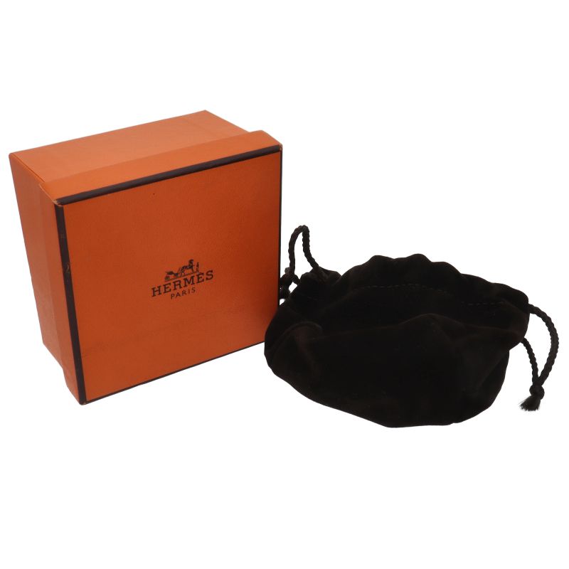 Hermes Collier de Chien Bangle Leather Metal Bracelet