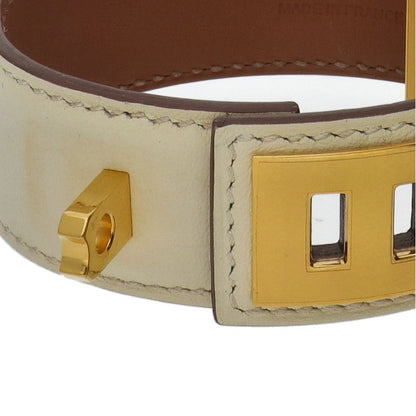Hermes Collier de Chien Bangle Leather Metal Bracelet