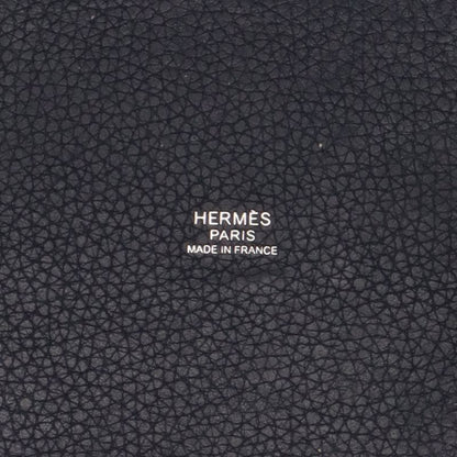 Hermes Picotin Lock PM Taurillon Clemence Handbag Navy