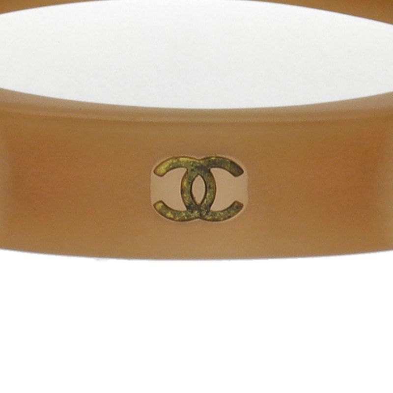 Chanel CC Logo Bangle Plastic Bracelet