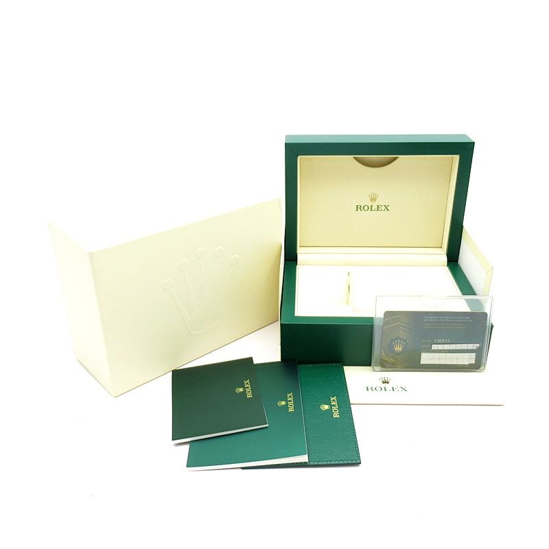 Rolex Sky Dweller Watch Jubilee Box 18k Yellow Gold SS Black Polished