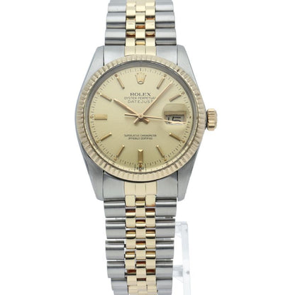 Rolex Datejust Watch Antique 18k Yellow Gold SS Chien Pankara Polished