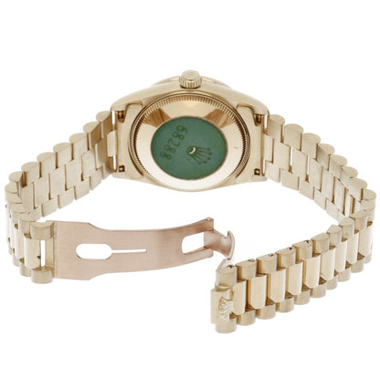 Rolex Datejust Boys Watch Diamond Bezel Box 18k Yellow Gold Sha