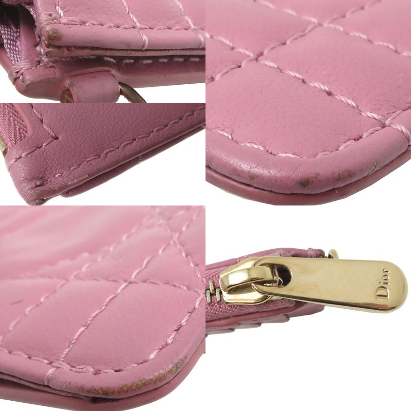 Dior Coin Case Coin Purse Pink