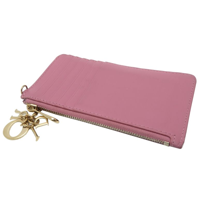 Dior Coin Case Coin Purse Pink