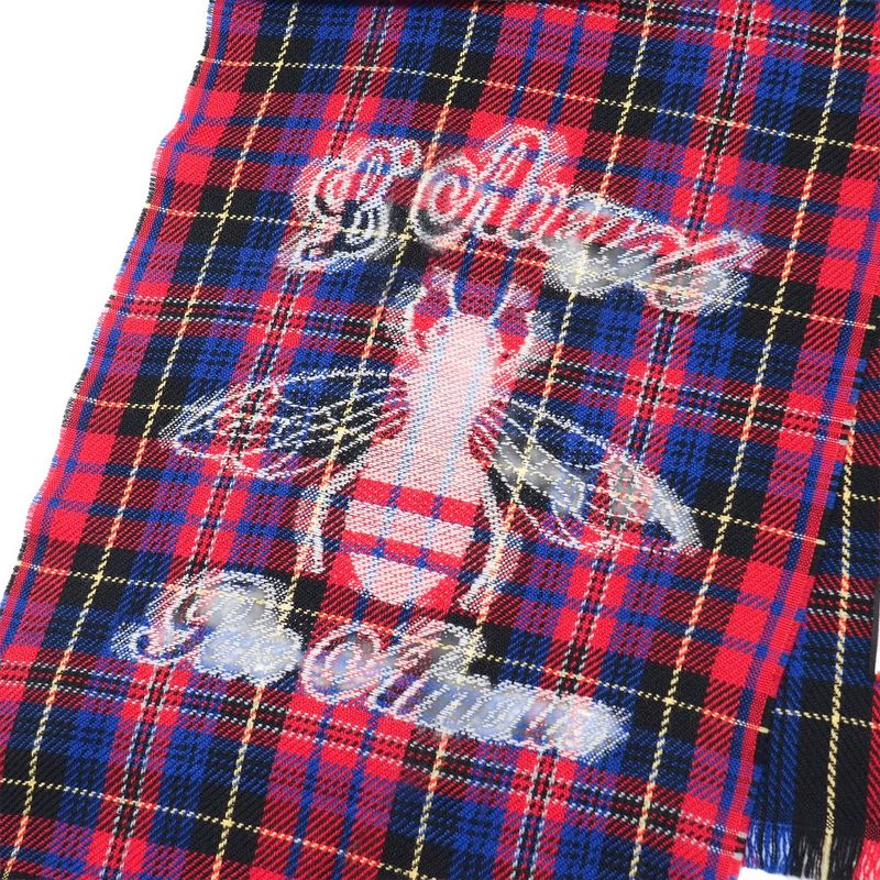 Gucci L'aveugle Par Amour Shawl Check Fringe Scarf