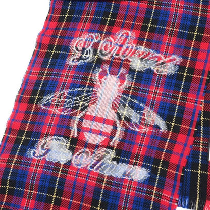Gucci L'aveugle Par Amour Shawl Check Fringe Scarf