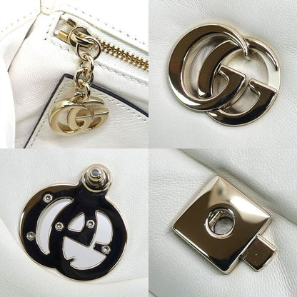 Gucci GG Milano Mini Top Handle Leather WH Shoulder Bag
