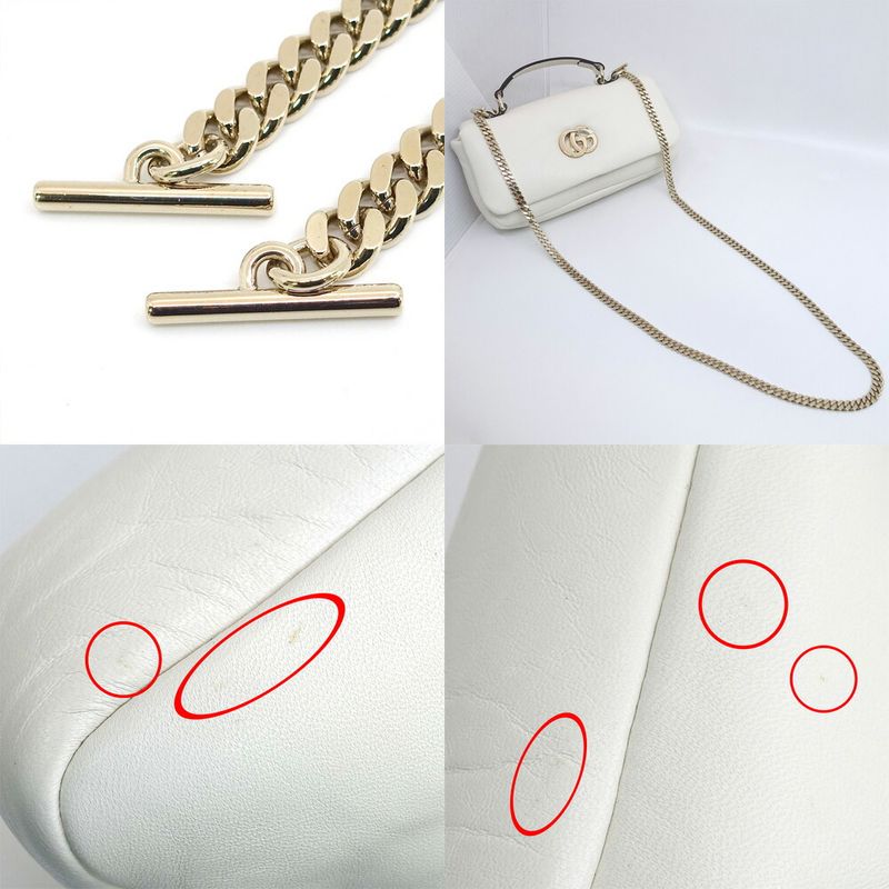Gucci GG Milano Mini Top Handle Leather WH Shoulder Bag