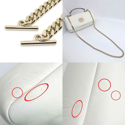 Gucci GG Milano Mini Top Handle Leather WH Shoulder Bag