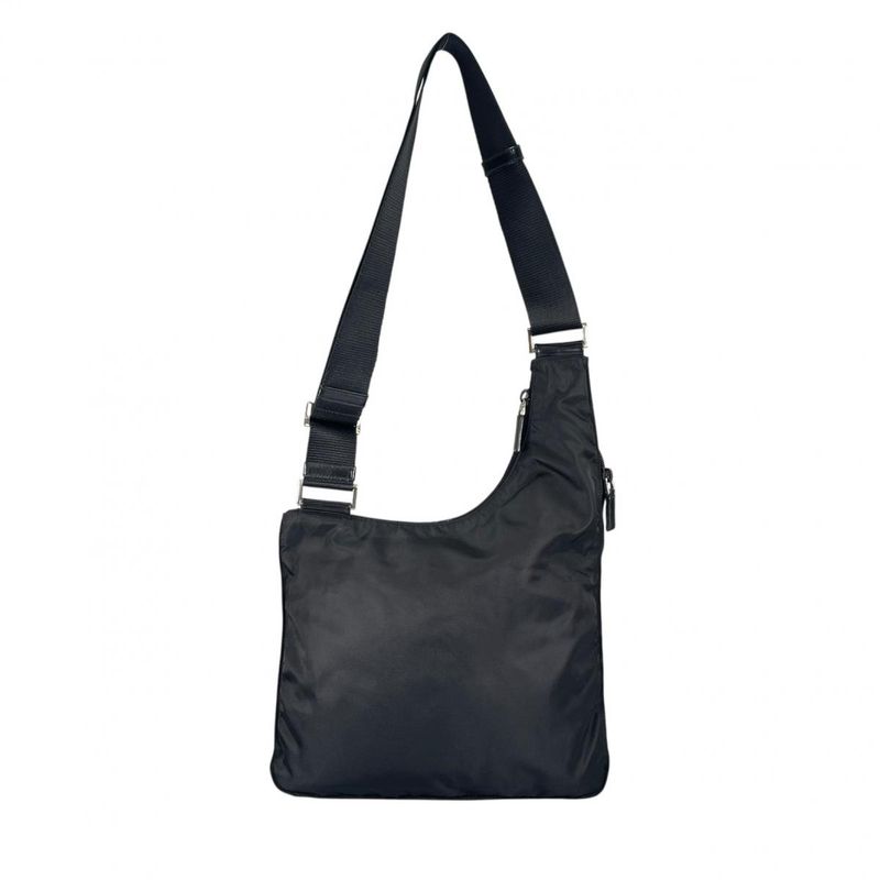 Prada Re-Nylon Crossbody Back Triangle Logo Shoulder Bag Black