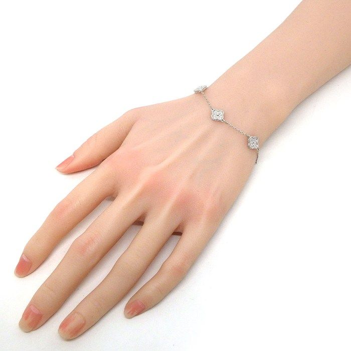 Van Cleef & Arpels Bracelet Sweet Alhambra 6 Motifs Pave 72 Points Diamond