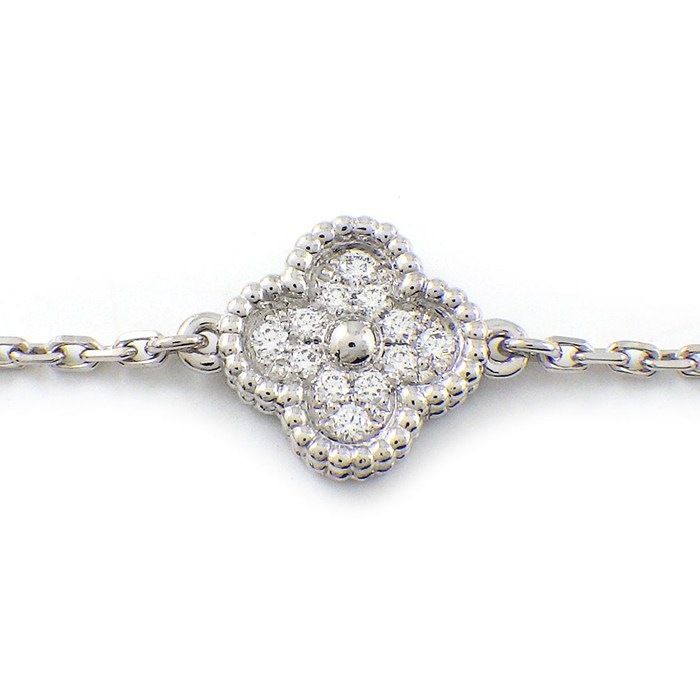 Van Cleef & Arpels Bracelet Sweet Alhambra 6 Motifs Pave 72 Points Diamond
