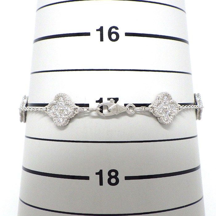 Van Cleef & Arpels Bracelet Sweet Alhambra 6 Motifs Pave 72 Points Diamond