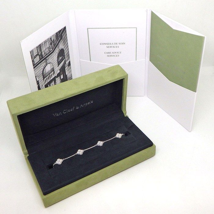 Van Cleef & Arpels Bracelet Sweet Alhambra 6 Motifs Pave 72 Points Diamond