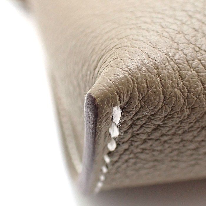 Hermes Shoulder Bag Vidopoche Etoupe Togo Silver