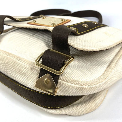 Louis Vuitton Shoulder Bag Antigua Besace PM Canvas Ecru White