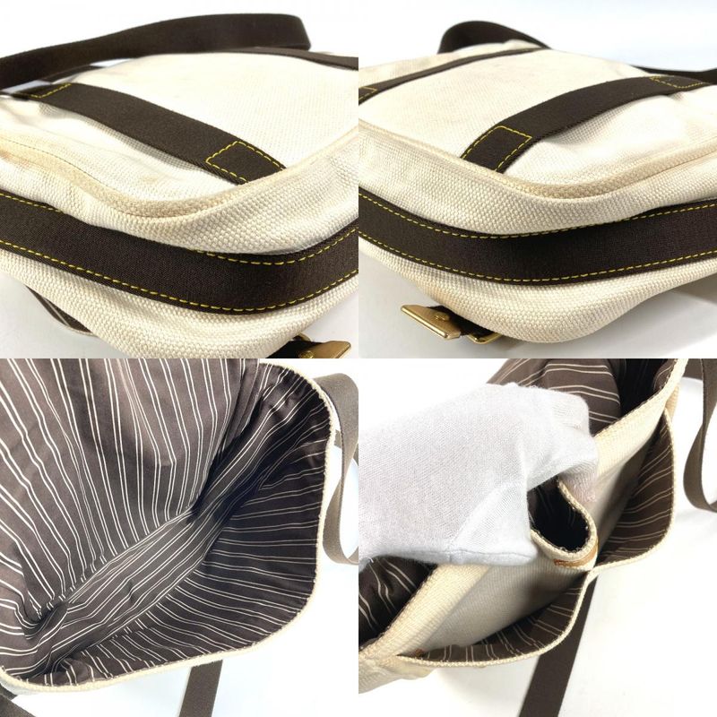 Louis Vuitton Shoulder Bag Antigua Besace PM Canvas Ecru White