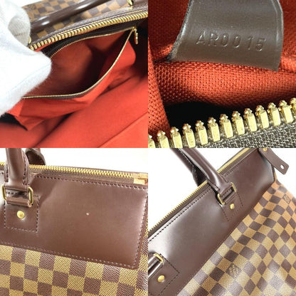 Louis Vuitton Handbag Greenwich PM Damier Canvas Ebene Brown