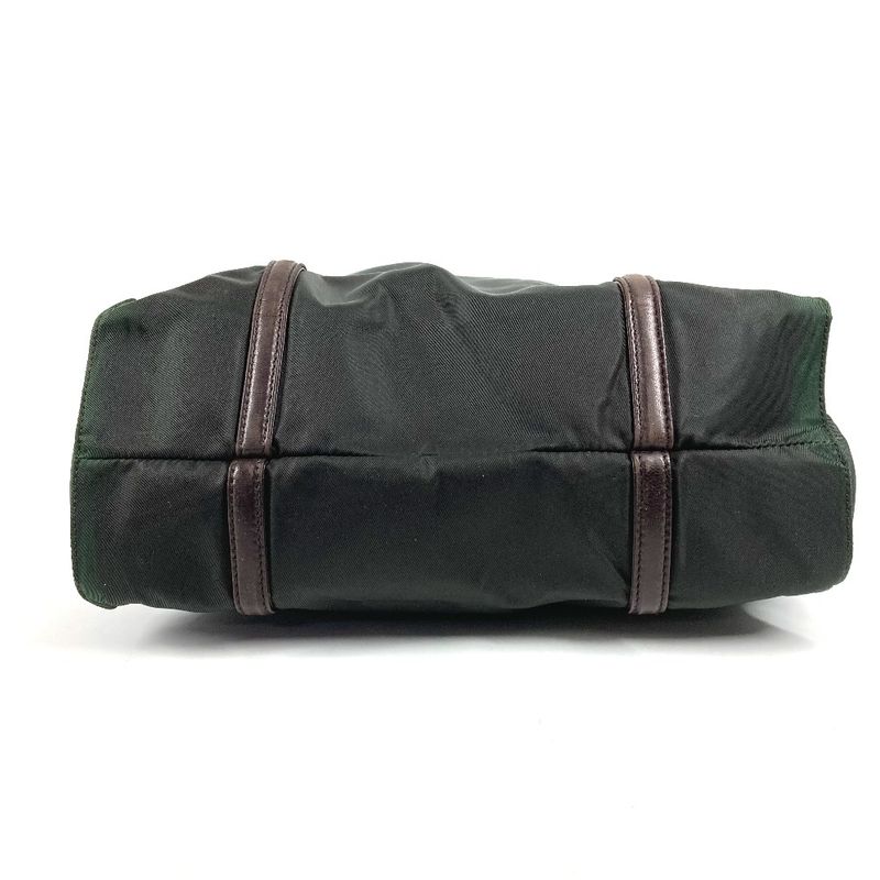 Prada Shoulder Bag Triangle Logo Nylon Khaki