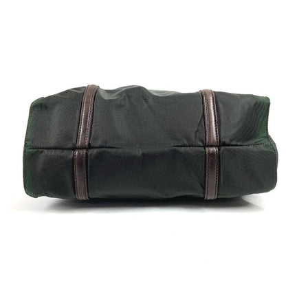Prada Shoulder Bag Triangle Logo Nylon Khaki