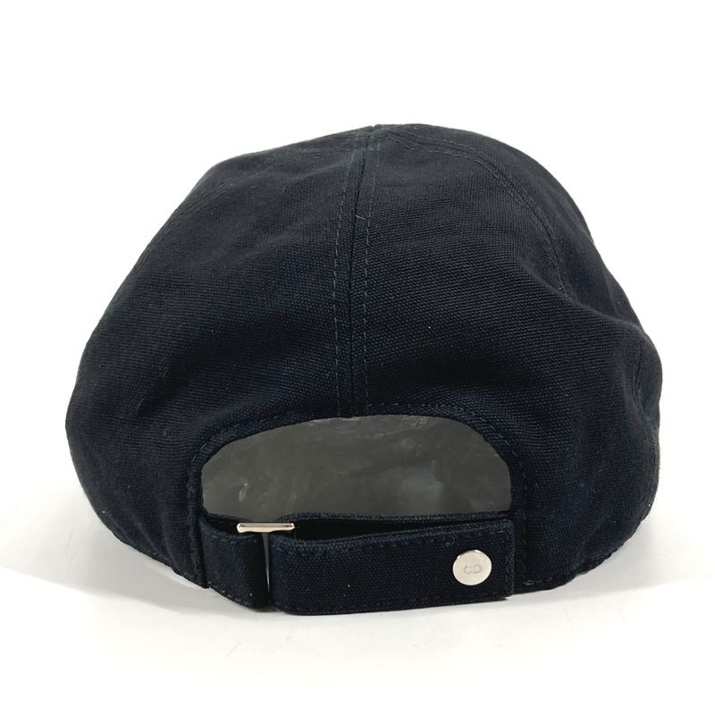 Dior Cap CD Logo Cotton Black Hat