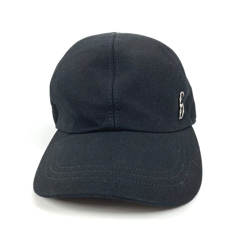 Dior Cap CD Logo Cotton Black Hat