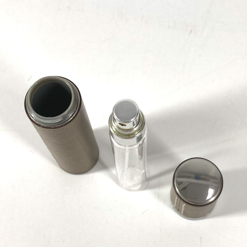 Hermes Case Atomizer Fragrance Spray Travel Leather Etoupe Pouch