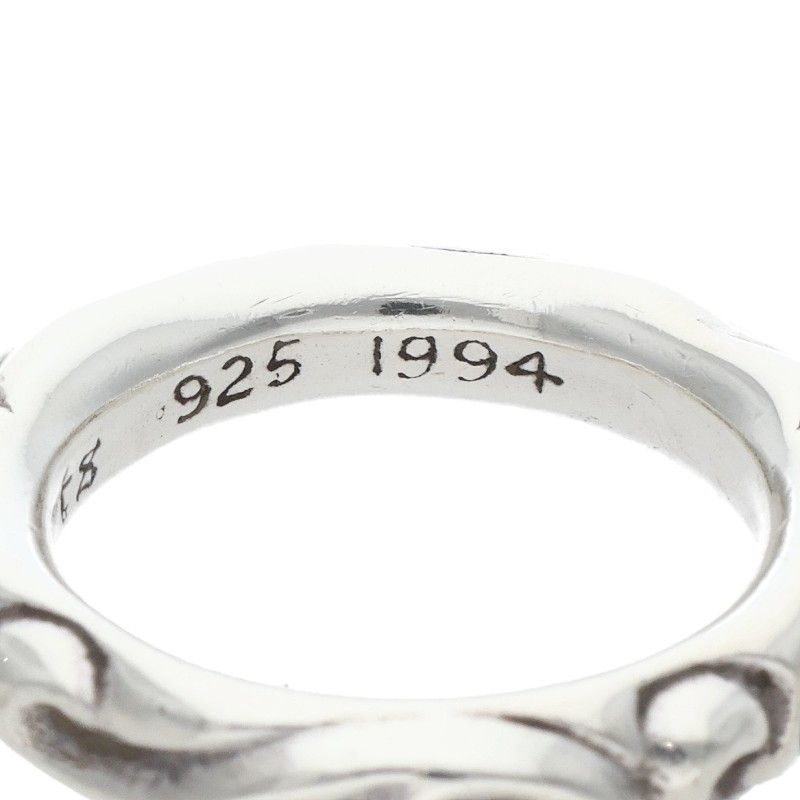 Chrome Hearts Scrl Band Scroll Silver Ring