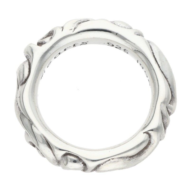 Chrome Hearts Scrl Band Scroll Silver Ring