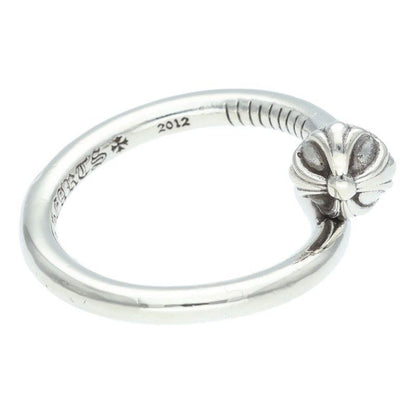 Chrome Hearts Nail Crsball Cross Ball Silver Ring