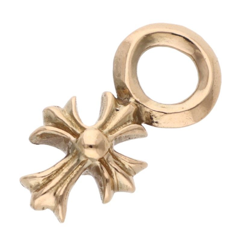 Chrome Hearts 22k Stack CH Cross Charm Gold Necklace Top