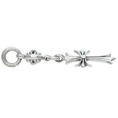 Chrome Hearts Tny CH Crs 1 Ball Tiny Ch Cross Charm Silver Necklace Top