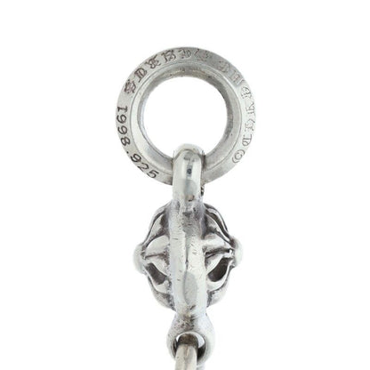 Chrome Hearts Tny CH Crs 1 Ball Tiny Ch Cross Charm Silver Necklace Top